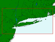 BROWSE THUMBNAIL IMAGE: Image showing the Long Island Sound project background and data extent.
