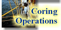 Collage of coring operation photographs.  Will open gallery page of photographs