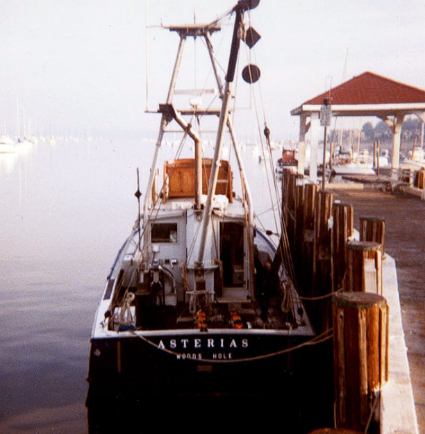 RV ASTERIAS alongside the dock in Northport Harbor, NY, on Long Island during cruise AST 85-8.
