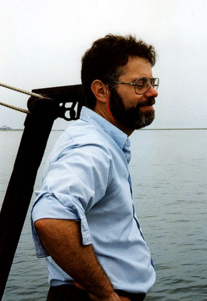Ralph Lewis (State Geological and Natural History Survey of Connecticut) on one of the RV ASTERIAS cruises.