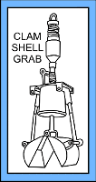 Drawing of Clam Shell Grab Sampler