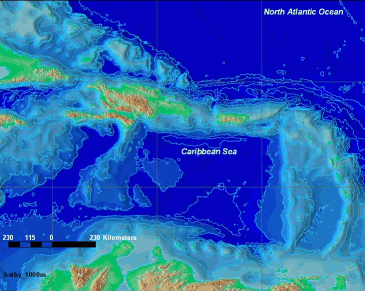 bathy_1000m - 1000m Bathymetry Contours Derived from ETOPO2 Global 2' Elevations
