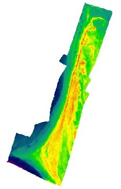Image showing extent and coverage of the Pulley Ridge gridded dataset.