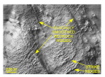 Detailed planar view of the multibeam DTM showing the exposed bedrock surface in the northwestern part of the study area.
