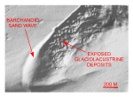 Figure 24.  Detailed planar view of the multibeam DTM showing a barchanoid sand wave northwest of Great Gull Island. 
