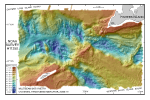 Figure 9. Digital terrain model (DTM) of the sea floor in eastern Long Island and western Block Island sounds produced from multibeam bathymetry data. 