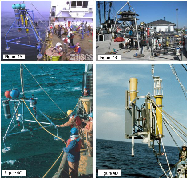 Figure 4.  Images of several kinds of tripod frame employed in CMGP research programs. 