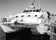 Figure 6: Photograph of the twin-hulled Canadian Coast Guard vessel FREDERICK G. CREED.