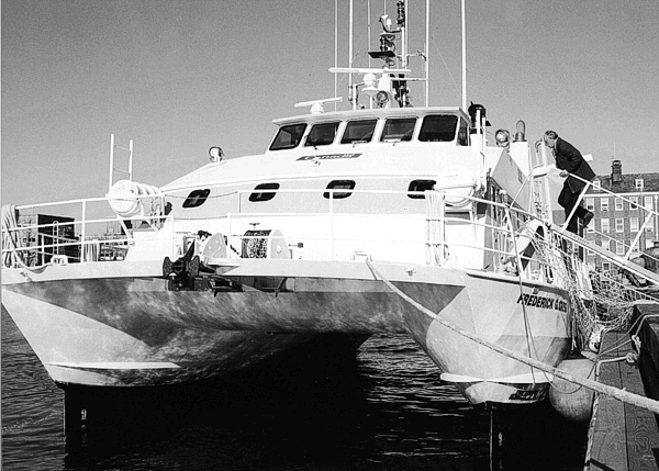 Figure 6: Photograph of the twin-hulled Canadian Coast Guard vessel FREDERICK G. CREED.