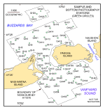 Figure 14.  Map showing the station locations used to verify the acoustic data with bottom sampling and photography during the RAFAEL 05007 cruise.