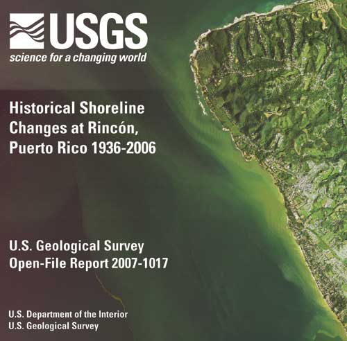 Map of the study area in Rinc�n, Puerto Rico. Image is a 2004 orthophotograph.
