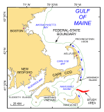 Figure 1. Index map of Cape Cod and the Islands showing location of the study area and  directions of net sediment transport on the east-facing shores of Cape Cod and Nantucket (Strahler, 1988).   
