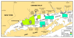 Figure 2. Map showing location of the bathymetric and backscatter surveys completed in Long Island Sound.