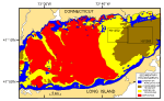 Figure 3. Map from Knebel and Poppe (2000) showing the distribution of sedimentary environments in east-central Long Island Sound.