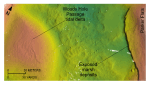 Figure 50. Detailed planar view of the digital terrain model produced during National Oceanic and Atmospheric Administration survey H11077 of Woods Hole, Massachusetts.