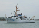 Figure 5. Photograph of National Oceanic and Atmospheric Administration Ship RUDE at sea. 